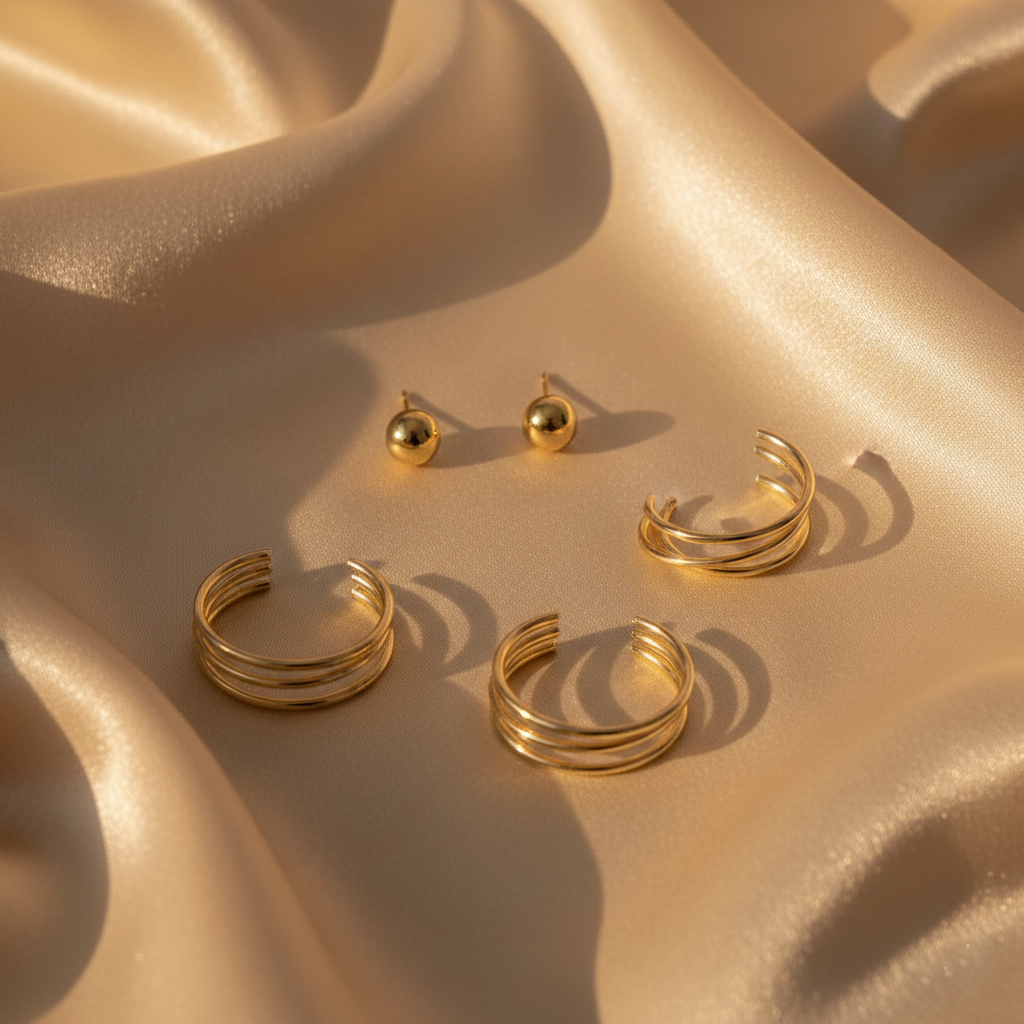 Kevira Minimal Duo Earring Set