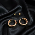 Kevira Petite Heart & Bold Hoop Duo Set