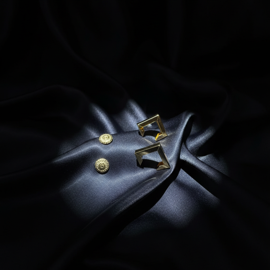 Kevira Geometric Duo Earring Set