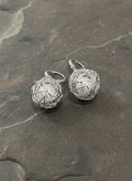 Kevira Silver Wire Orb Drop Earrings