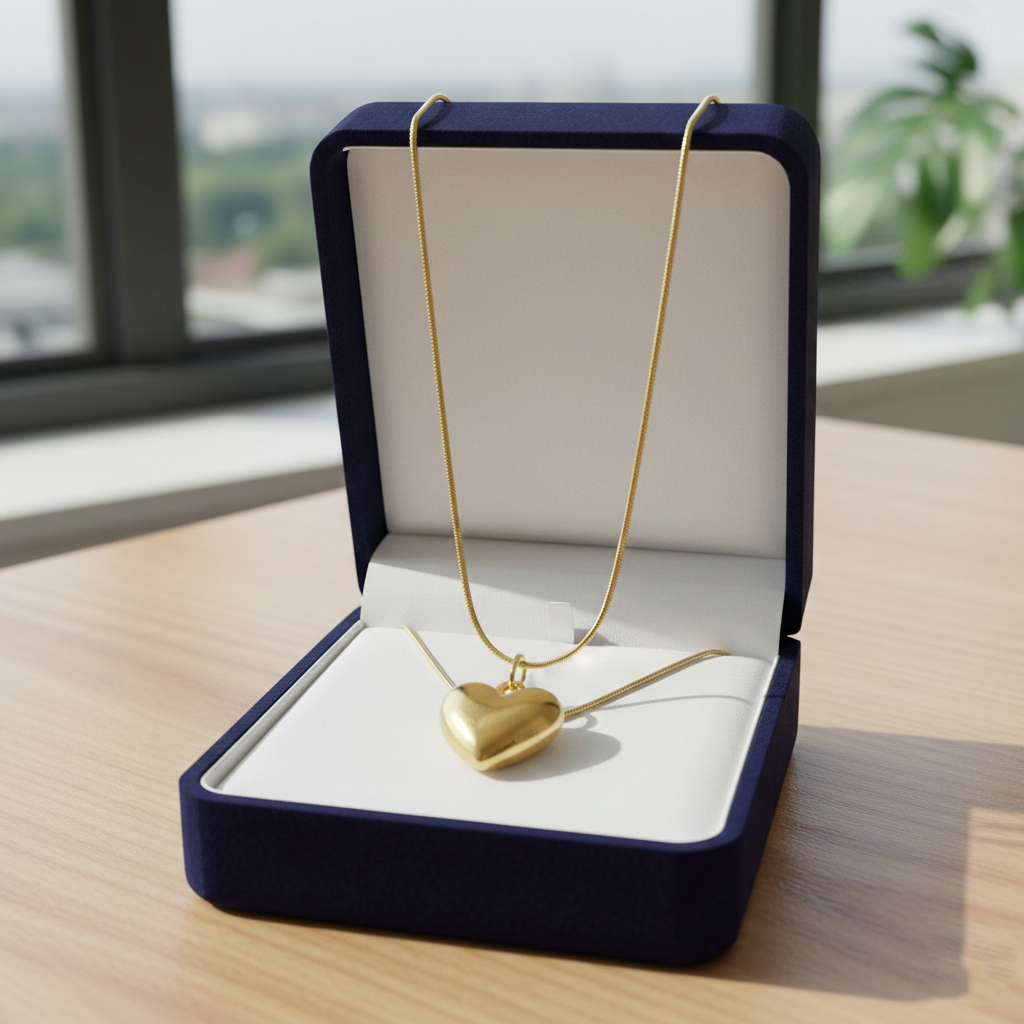 Kevira Soft Heart Pendant Necklace