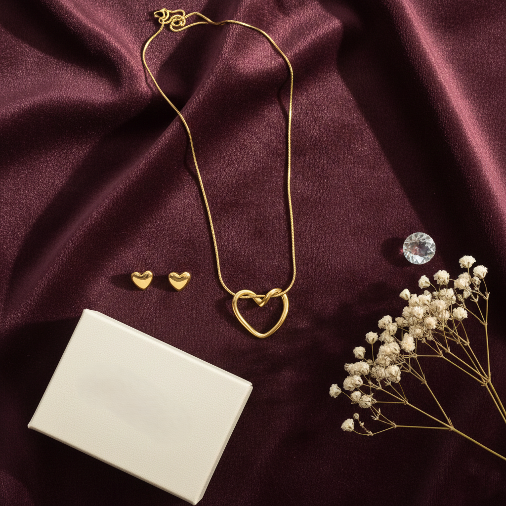 Kevira Knotted Heart Pendant Necklace