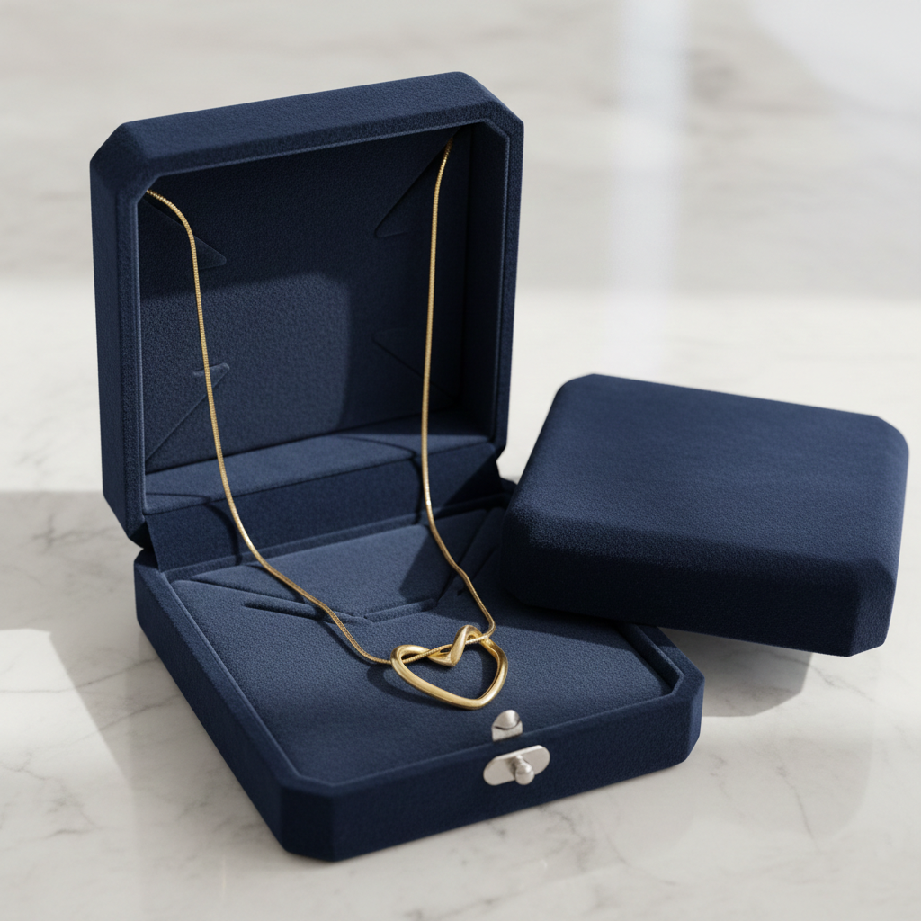 Kevira Knotted Heart Pendant Necklace