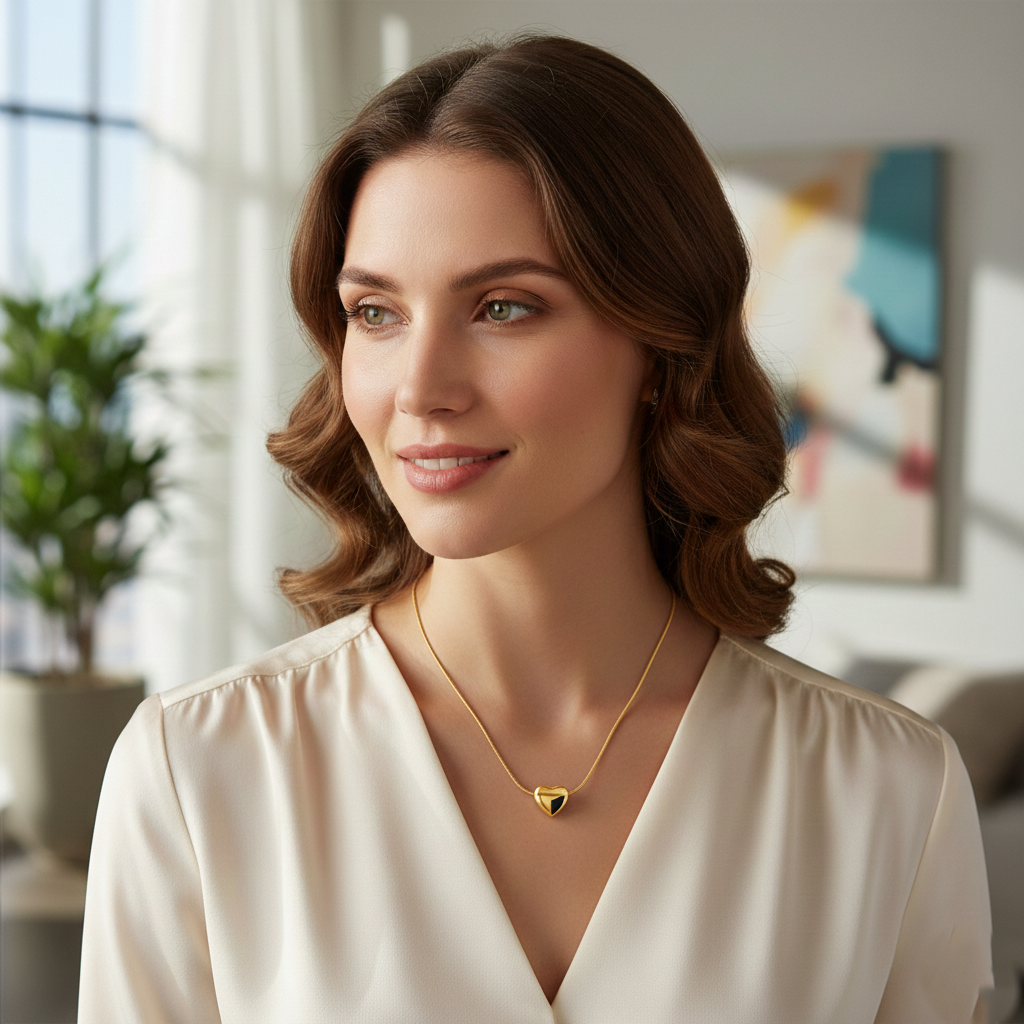 Kevira Petite Heart Chain Necklace