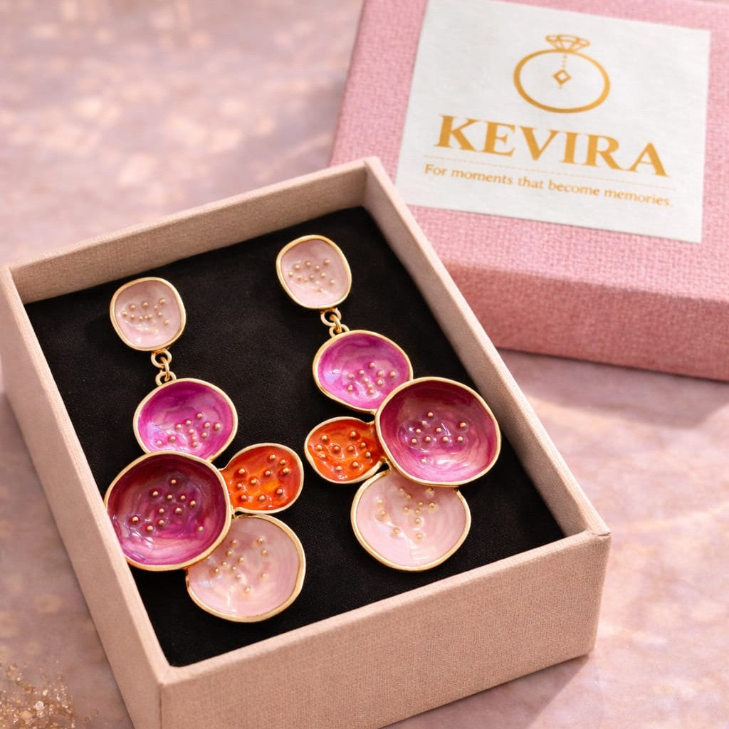 Kevira Bloom Art Statement Earrings
