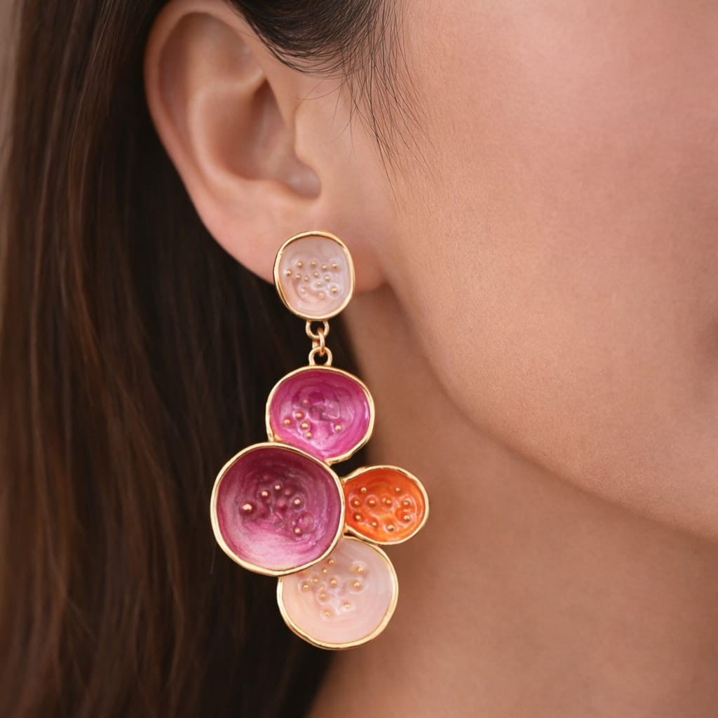 Kevira Bloom Art Statement Earrings