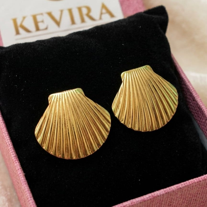 Kevira Coastal Shell Statement Studs