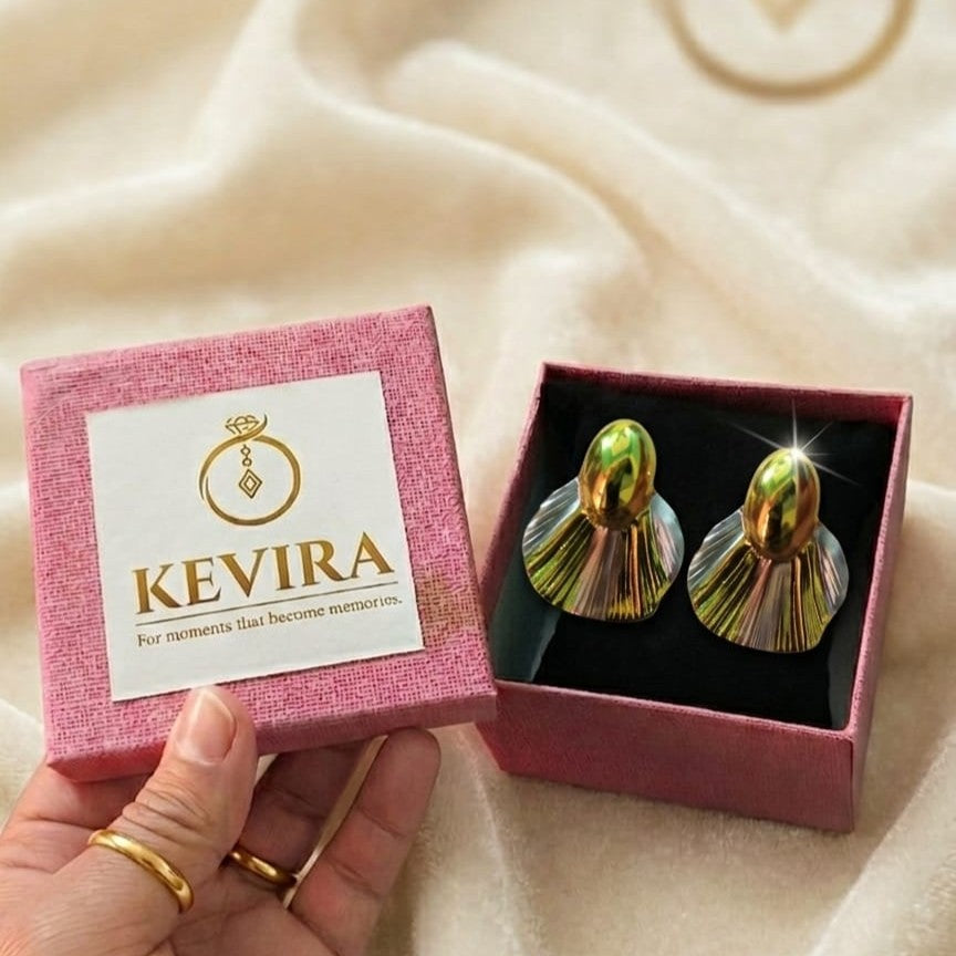 Kevira Radiant Fan Statement Studs