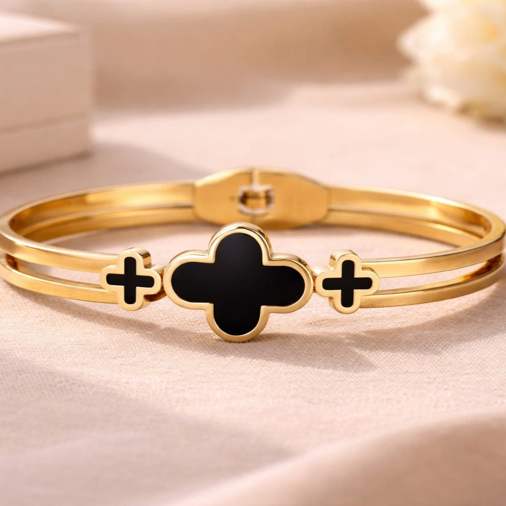 Kevira Noir Clover Luxe Bracelet