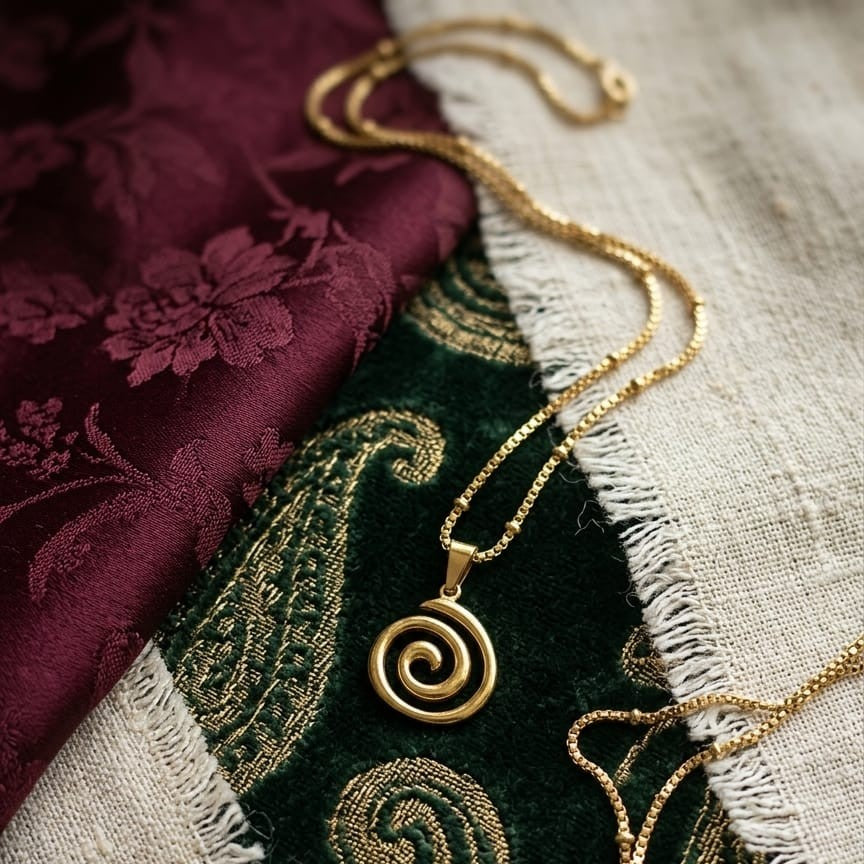 Kevira Spiral Essence Pendant Necklace