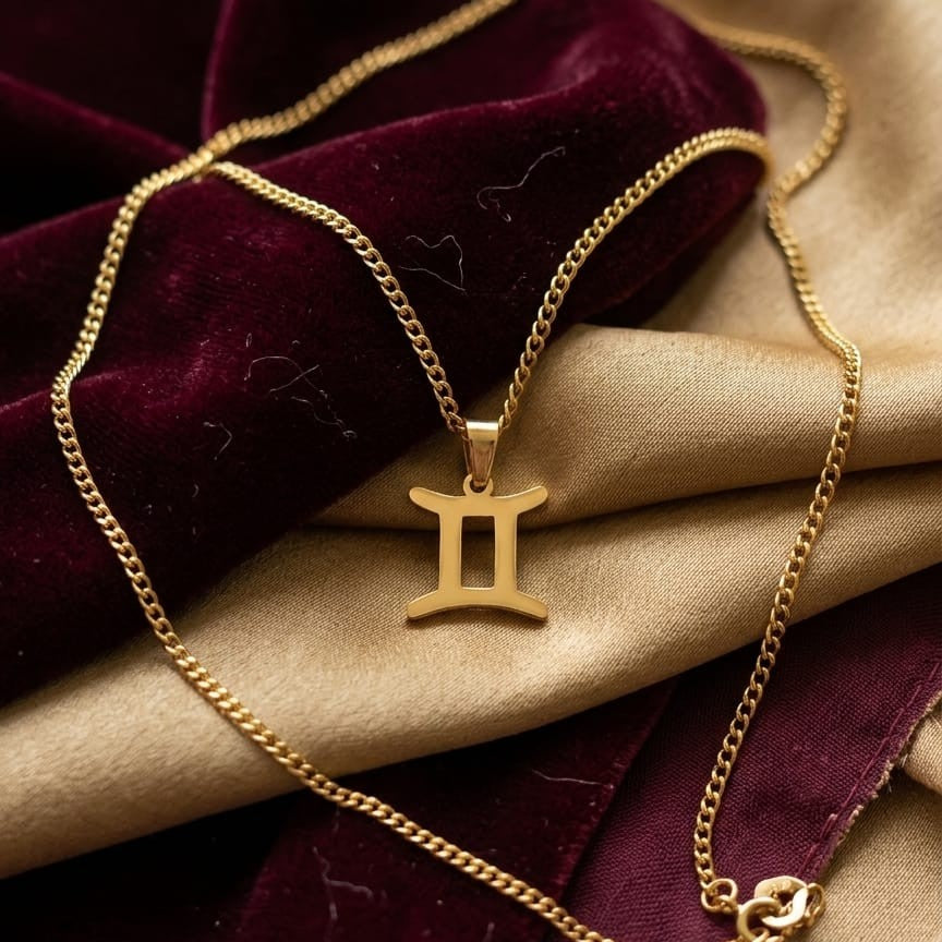 Kevira Gemini Zodiac Pendant Necklace