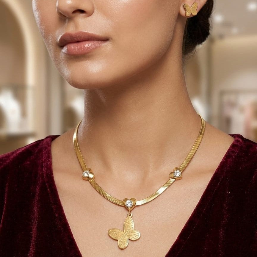Kevira Butterfly Charm Necklace