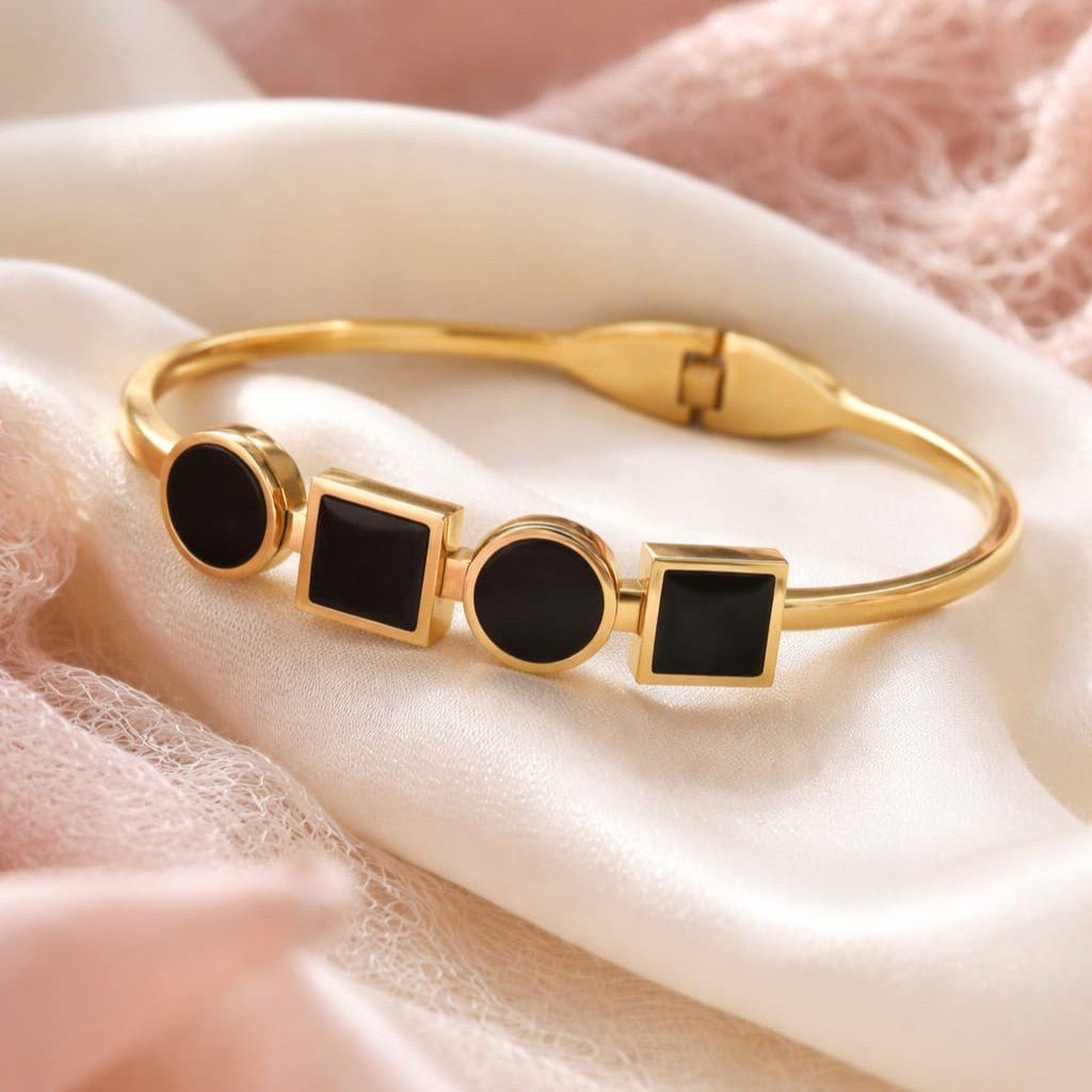 Kevira Noir Geometry Luxe Bracelet