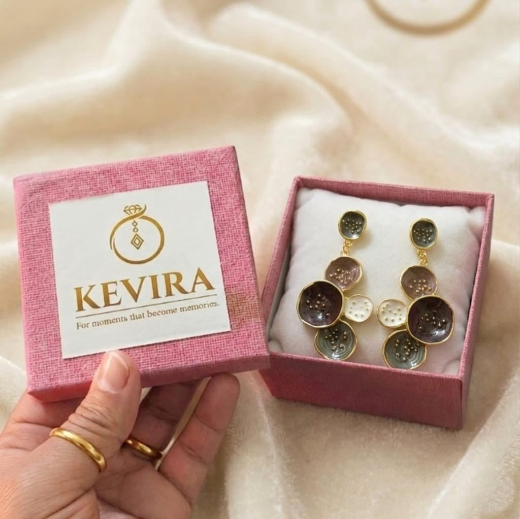 Kevira Bloom Art Statement Earrings